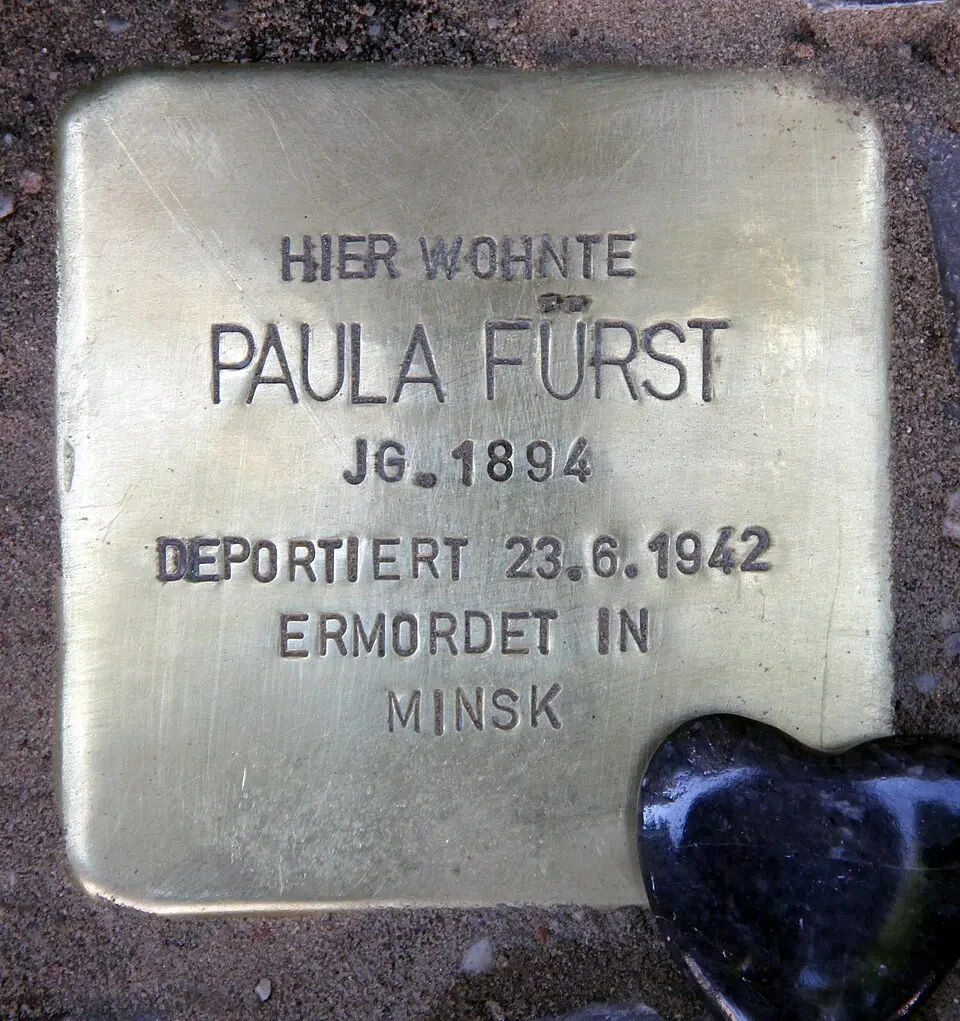 Stolperstein for Paula Fürst, Kaiserdamm 101, Berlin-Charlottenburg